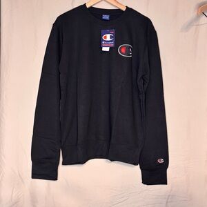 Champion Men's Black Crewneck Sweater